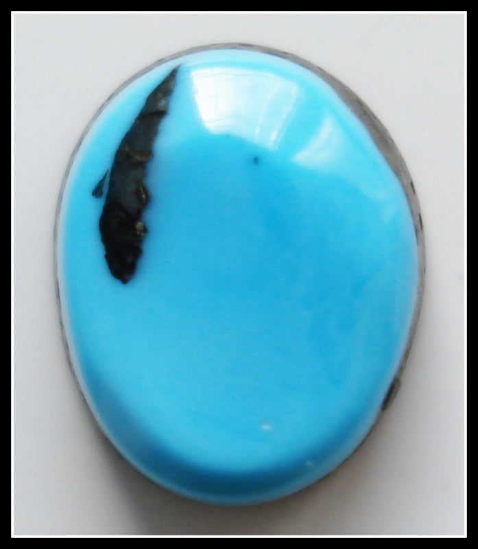 9.7 X 7.9MM (S90) BAROQUE NATURAL TURQUOISE CAB