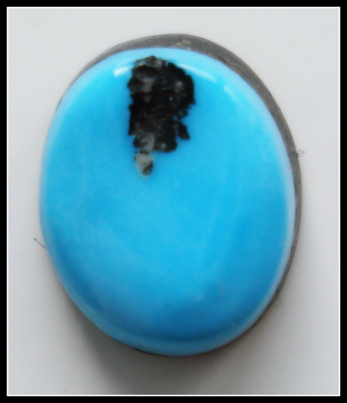 10.0 X 8.1MM (S90) BAROQUE NATURAL TURQUOISE CAB