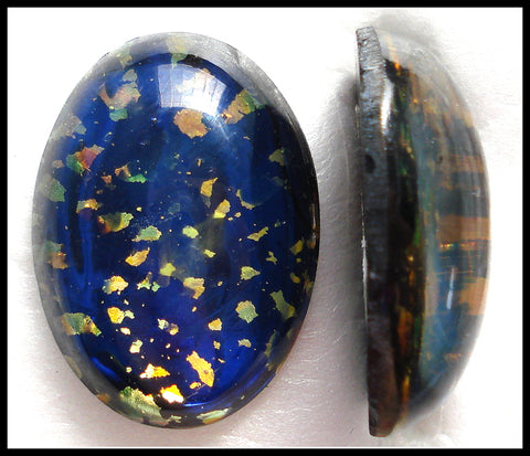 25X18MM (1685) BLACK OPAL OVAL CABOCHONS #1