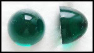 11MM (1684)(2099/4) UNF. EMERALD HIGH DOME CABOCHONS