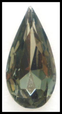 20X10MM (4320/2) BLACK DIAMOND PEAR PENDALOQUES