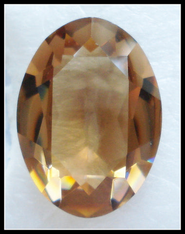 25X18MM (4120) UNFOILED LIGHT SMOKED TOPAZ OVALS