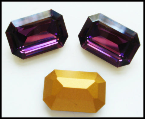 24X16MM (4610) AMETHYST STEP CUT CUSHION OCTAGON