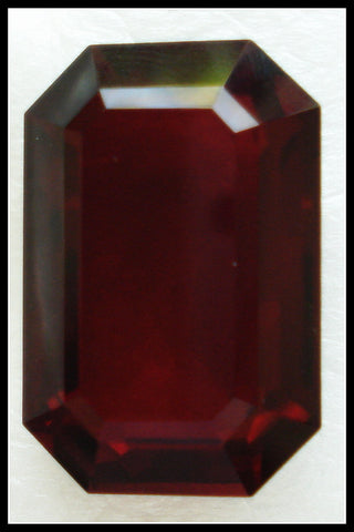 24X16MM (4610) UNFOILED GARNET STEP CUT CUSHION OCTAGONS