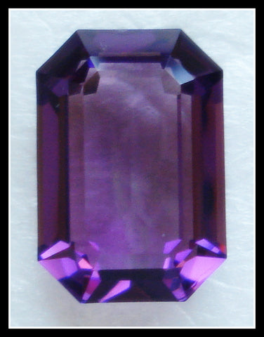 16X11MM (4610) UNFOILED AMETHYST STEP CUT CUSHION OCTAGONS