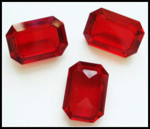 16X11MM (4610) UNFOILED SIAM STEP CUT CUSHION OCTAGONS