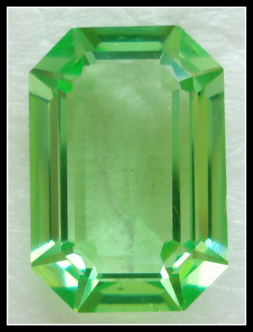 16X11MM (4610) PERIDOT UNFOILED STEP CUT CUSHION OCTAGON