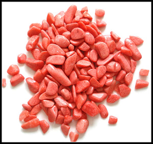 CORAL COLOR GLASS CHIPS 10/$1.50