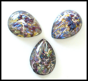 15X11MM (3331) BLACK OPAL PEAR/PEND CABS