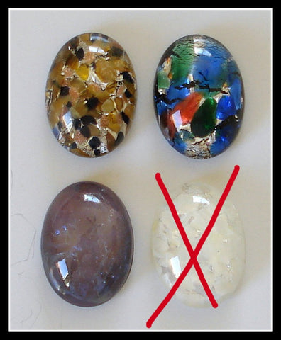 18X13MM (1685) GLASS OPAL SPECIALTY OVAL CABS