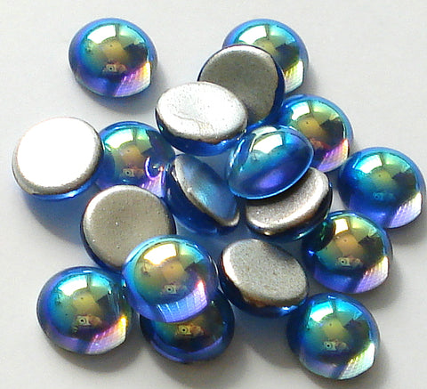 7mm (1684) SAPPHIRE AB ROUND CABOCHONS