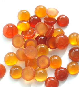 5-6MM (S6) NATURAL CARNELIAN CABOCHONS