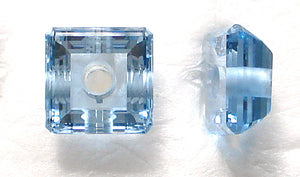 12MM (SS03) SYN AQUA SPINEL SQUARE