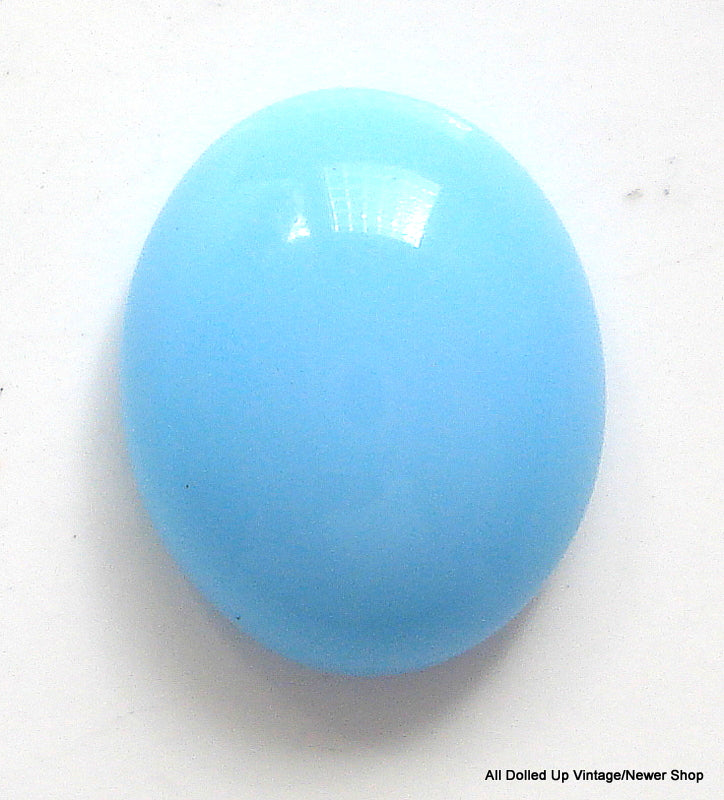 12X10MM (2195) LIGHT TURQUOISE OVAL CABOCHONS