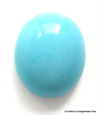 12X10MM (2195) BLUE GREEN TURQUOISE OVAL CABOCHONS