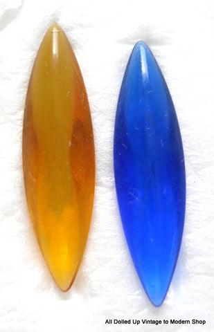 24x6mm (3146) UNFOILED MARQUISE BUFF TOP DOUBLETS