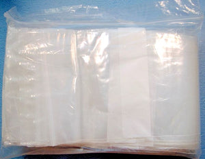 Plastic 4x6 inch; Zipbags w/Writing Block (100 bags)