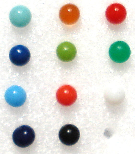 2.0mm (8988) Undrilled Colored Balls (20pk)