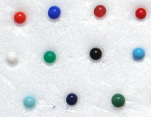 2.5mm (8988) Undrilled Colored Balls (20pk)