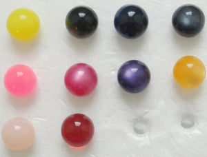 8.0mm Undrilled Colored Balls (each)