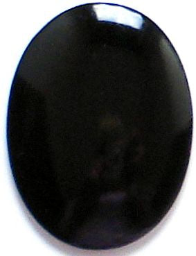 40x30mm (2195) Jet Black Oval Cabochons