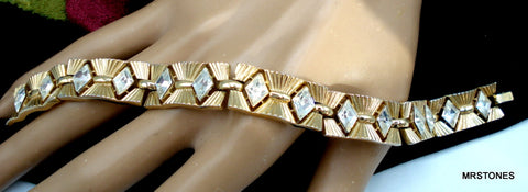 Trifari Diamond Rhinestone Bracelet