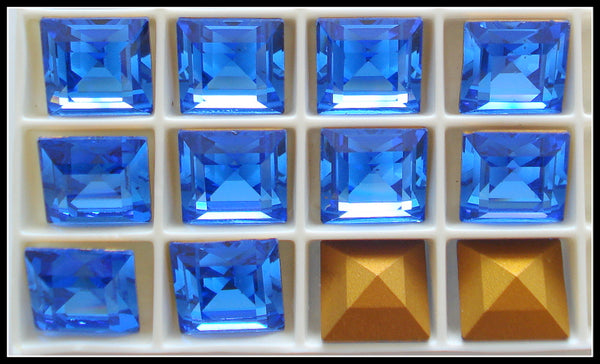 12mm (4410) Sapphire Step Cut Square Shape