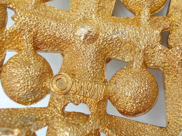 Sarah Coventry Smoked Topaz Jonquil Pendant Necklace