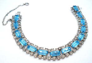 Aqua Crystal Rhinestone Bracelet