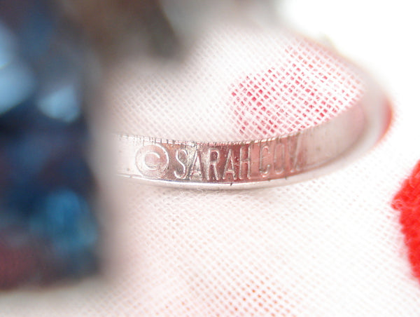 Sarah Coventry Aqua Heart Ring