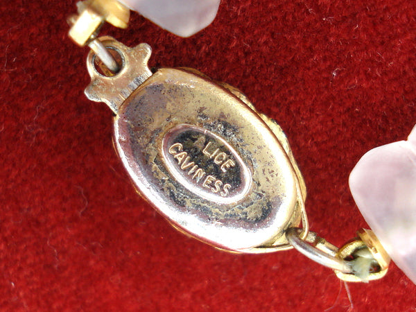 Alice Caviness Light Pink Beaded Necklace