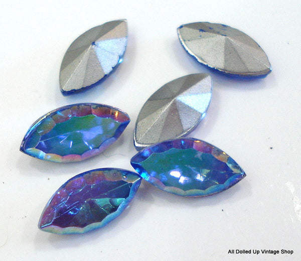 10x5mm (4200) Light Sapphire AB Scalloped Marquise