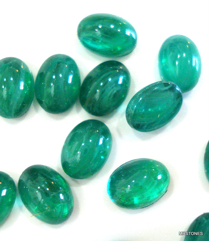 7x5mm (1685) Bombe' Cut Unfoiled Flawed Emerald