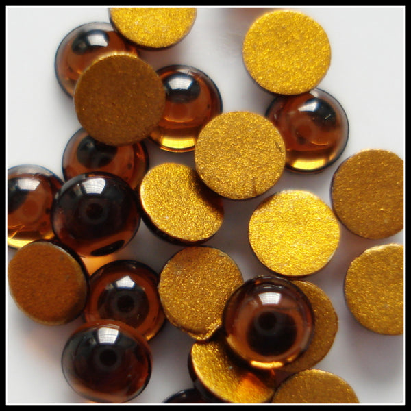 2.5mm (2194) Smoked Topaz Round Cabochon