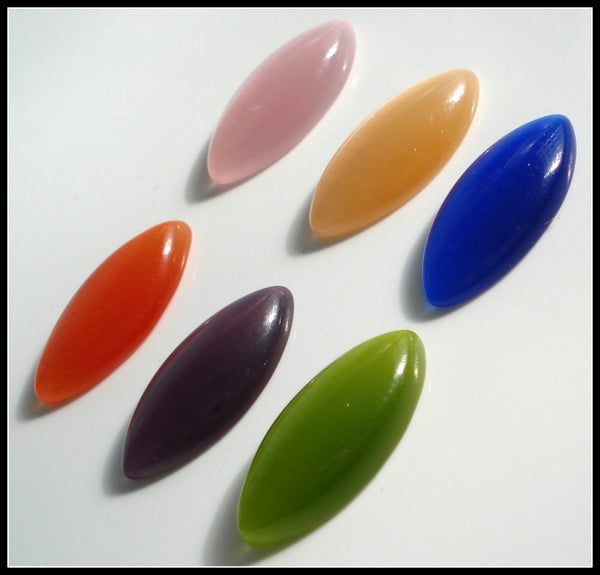 15x7mm (SCE) Synthetic Cat's Eye Marquise Navette Cabochon