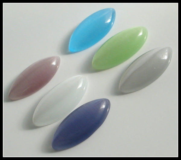 15x7mm (SCE) Synthetic Cat's Eye Marquise Navette Cabochon
