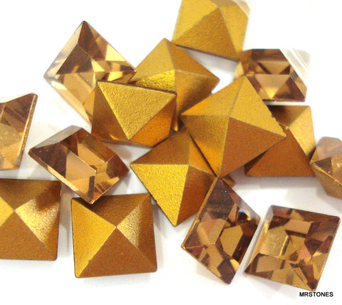 8mm (4400) Light Smoked Topaz Square Shape