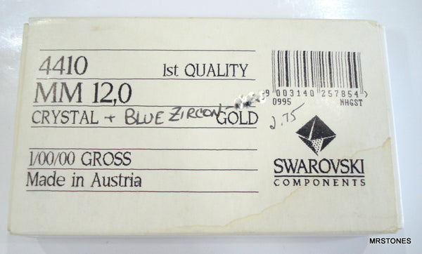 12mm (4410) Blue Zircon Step Cut Square Shape