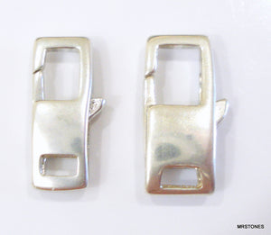 13mm and 15mm Sterling Silver Rectangle Clasp