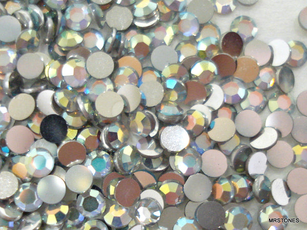 1.85mm (2000) (6ss) Crystal AB Round Flat Back  144 pc pkg (1 gross)