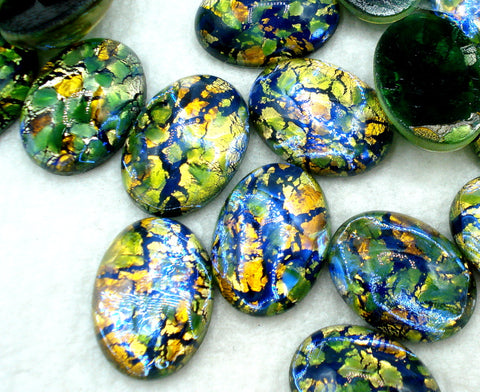 18x13mm (1685) Opal Green Oval Cabochon