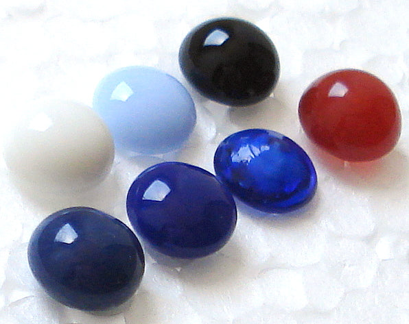 10mm (2175) Glass Button Tops Cabochons