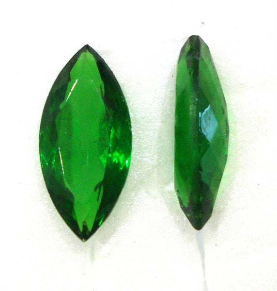 15x7mm (4227) Emerald Yellow Green Unfoiled Antique Cut Marquise