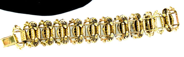 Topaz Jonquil Victorian Revival Chunky Bracelet