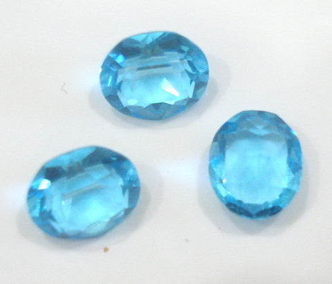 6x5mm (4140) Aqua Unfoiled Oval