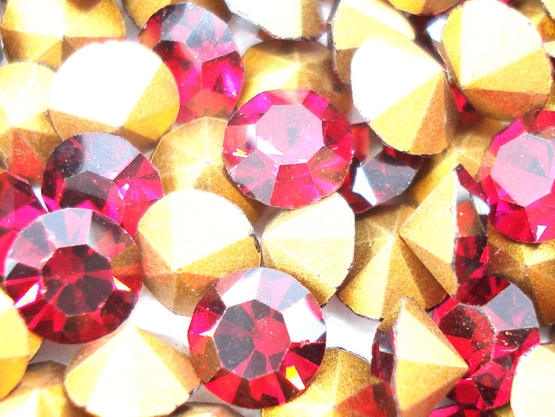 5.0mm (1100) (22ss) Ruby Round Chaton – MrStones