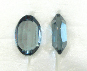 12x8mm (4110/2) TTC Indian Sapphire Unfoiled Chanelle Oval Shape