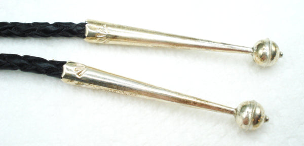 Vintage Bolo Tie Miners Tools Gold Flakes 925 Tips