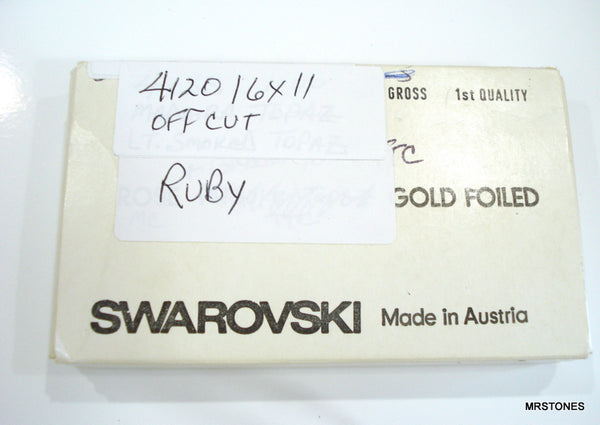 16x11mm (4120) Ruby Off Cut Oval