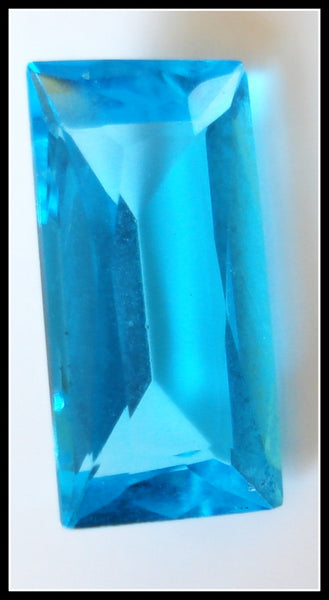 18x9mm (4500) Unfoiled Old Aqua Baguette